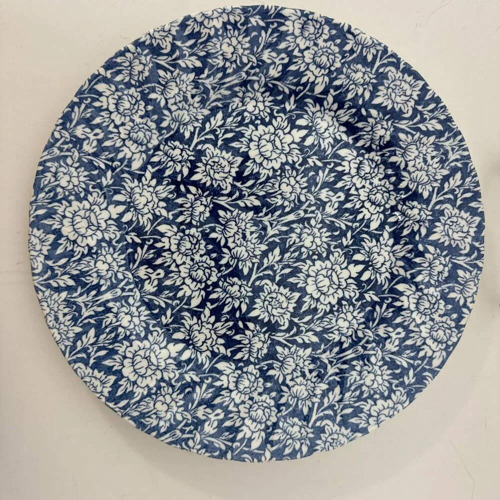 Churchill Ava Dinner Plate Porcelain White & Blue 10
